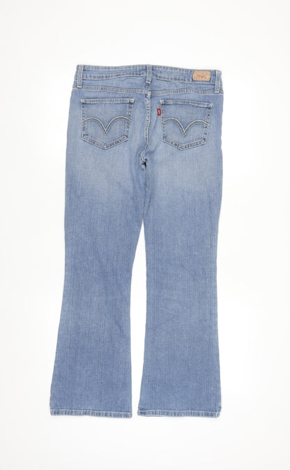 Levi's Women's Blue 518 Superlow Bootcut Jeans Size 7 Slim