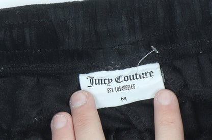 Juicy Couture Black Velour Jogger Trousers Women’s Medium