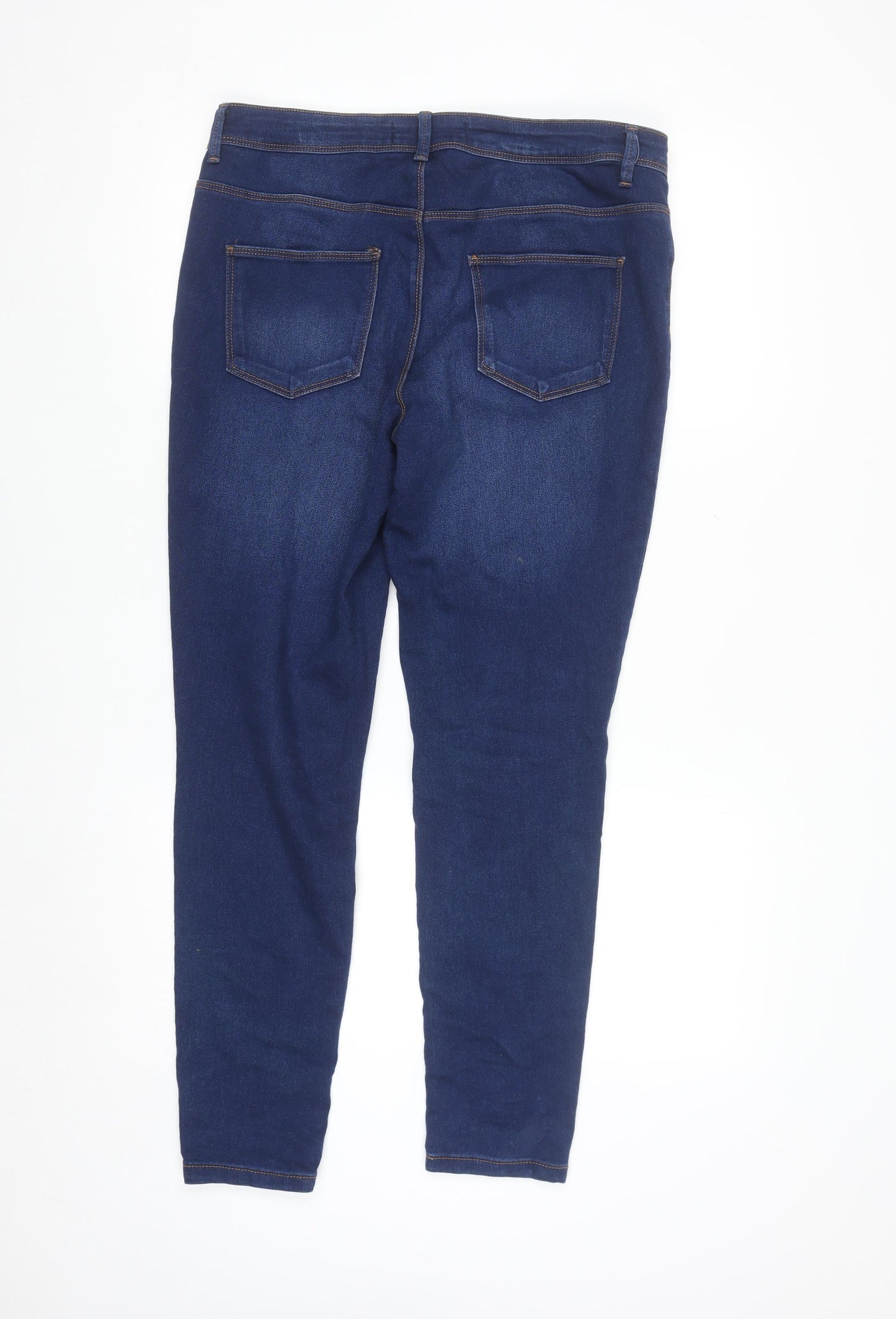 Denim Co Women's Blue Skinny Jeans Size 14 Stretch Denim