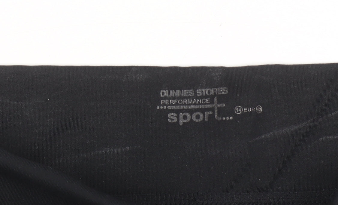 Dunnes Stores Women Black Size 14 Athletic Performance Sport Shorts