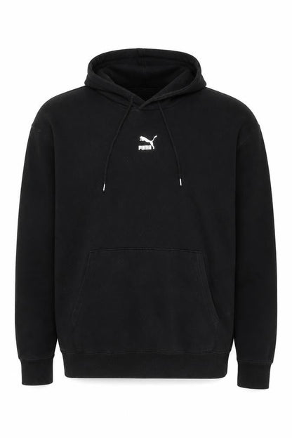 Puma Men's Black XL Pullover Hoodie with Logo