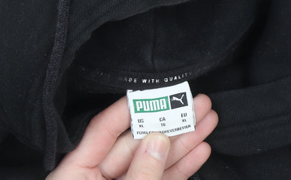 Puma Men's Black XL Pullover Hoodie with Logo