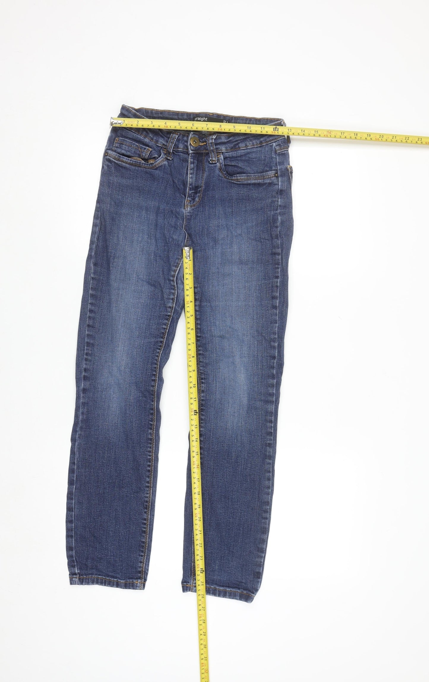 Dunnes Stores Women's Blue Size 8 Straight Leg Denim Jeans