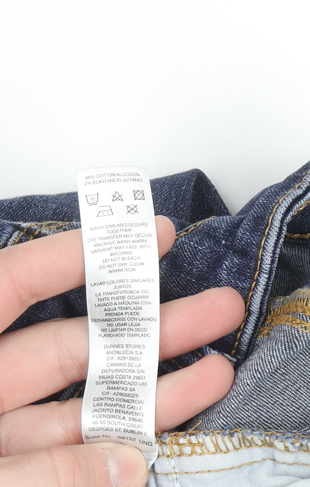 Dunnes Stores Women's Blue Size 8 Straight Leg Denim Jeans