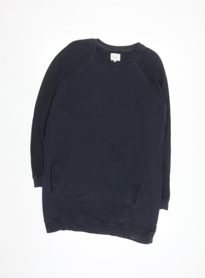 Next Women's Navy Long Sleeve Pullover Sweatshirt UK 16