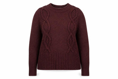 Marks & Spencer Women’s Red Cable Knit Jumper Size 18 Per Una