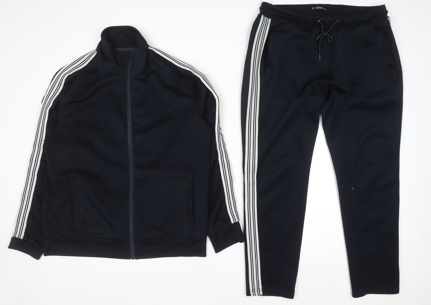 Dunnes Stores Men's Black Slim Fit 2 Piece Tracksuit Set M