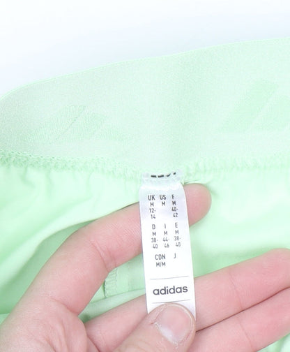 adidas Womens Green 1/4 Zip Tracksuit Set Size 12-14