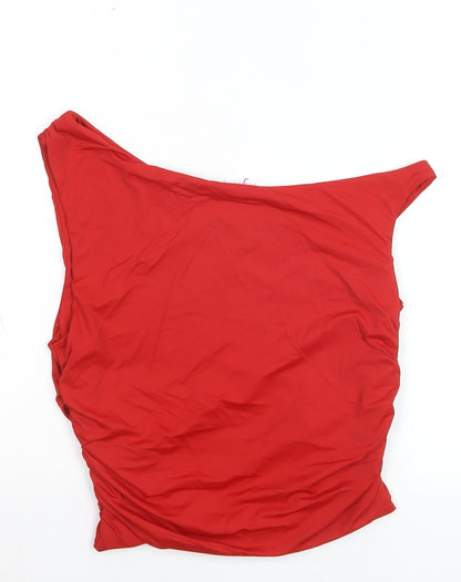 Savida Women Red Off Shoulder Camisole Blouse Size 14