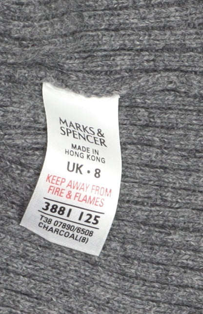 Marks and Spencer Women’s Grey 3/4 Sleeve Cardigan UK 8