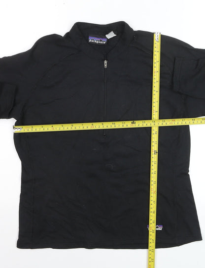 Patagonia Women's Black 1/2 Zip Pullover Sweatshirt M