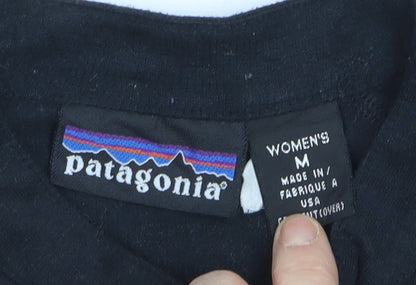 Patagonia Women's Black 1/2 Zip Pullover Sweatshirt M