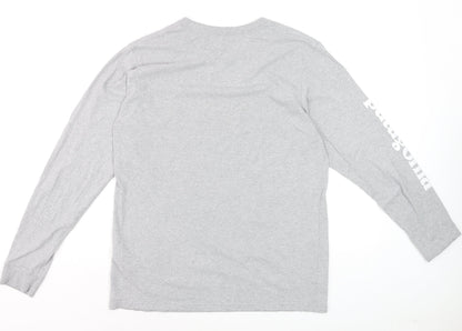 Patagonia Men's Grey Long Sleeve Regular Fit T-Shirt M