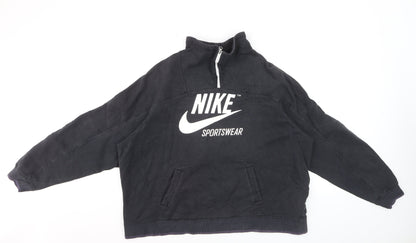 Nike Men's Black XL 1/4 Zip Sportswear Pullover Sweatshirt
