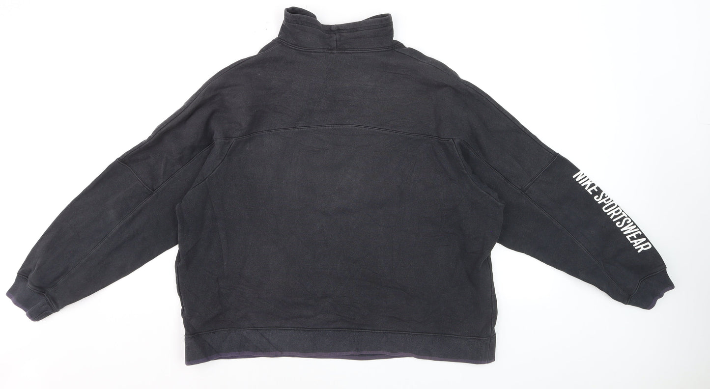 Nike Men's Black XL 1/4 Zip Sportswear Pullover Sweatshirt
