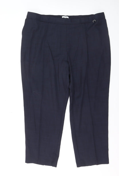 Marks and Spencer Womens Blue Classic Dress Pants Size 22 Short