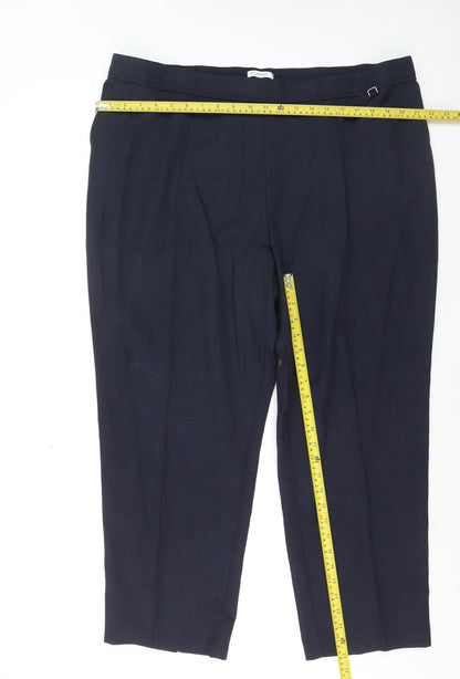 Marks and Spencer Womens Blue Classic Dress Pants Size 22 Short