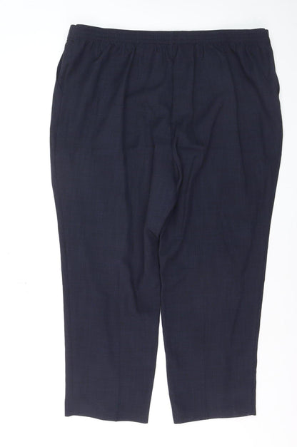Marks and Spencer Womens Blue Classic Dress Pants Size 22 Short