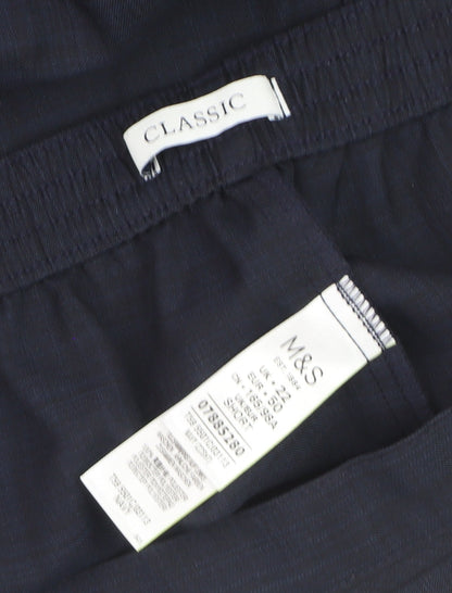 Marks and Spencer Womens Blue Classic Dress Pants Size 22 Short
