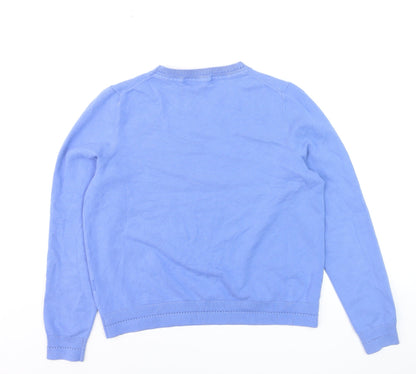 Boden Women’s Blue Cotton Crew Neck Long Sleeve Jumper M