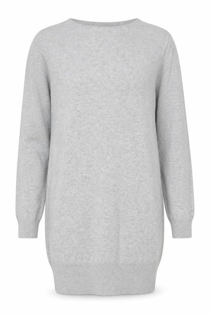 PRETTYLITTLETHING Women's Grey Long Sleeve Tunic Jumper Size S