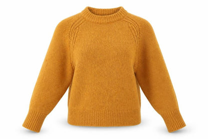 ASOS Women Brown Mock Neck Knit Pullover Jumper Size 8