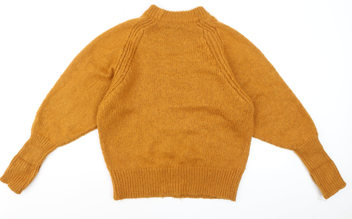 ASOS Women Brown Mock Neck Knit Pullover Jumper Size 8