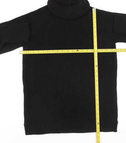 Friends Like These Womens Black Roll Neck Acrylic Jumper UK 10