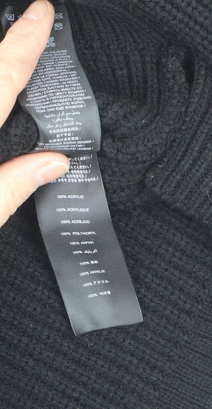Friends Like These Womens Black Roll Neck Acrylic Jumper UK 10