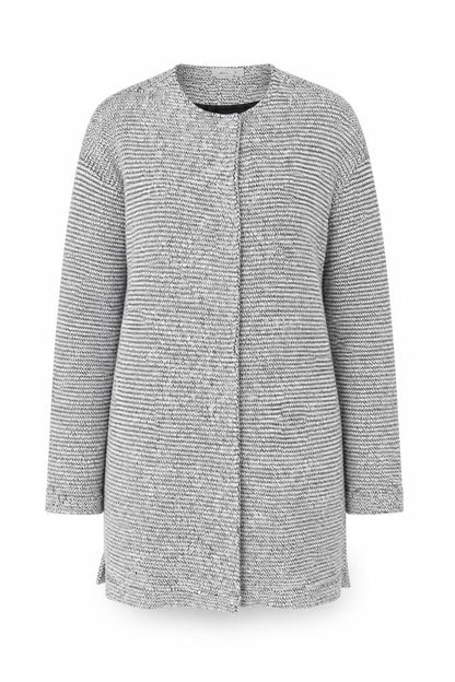 ASOS Women’s Grey Knit Long Sleeve Open Cardigan Size 8 Cotton