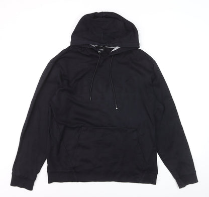 Hugo Boss Men's Black XL Regular Fit Pullover Hoodie