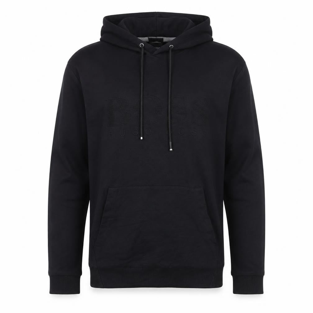 Hugo Boss Men's Black XL Regular Fit Pullover Hoodie
