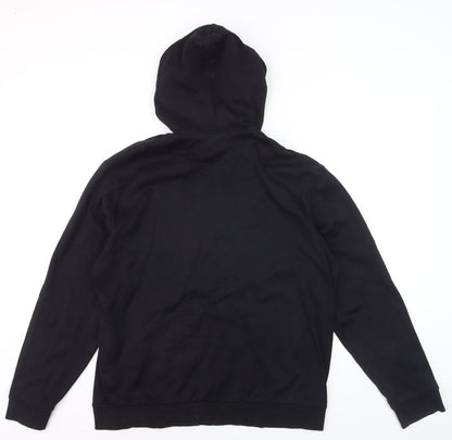 Hugo Boss Men's Black XL Regular Fit Pullover Hoodie