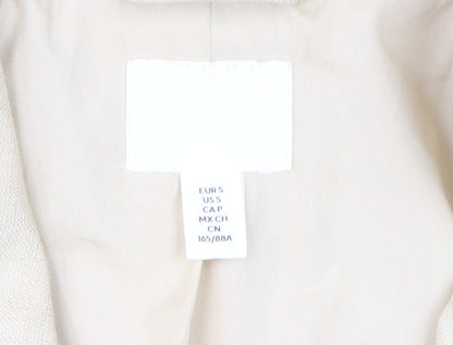 H&M Women’s Beige Double-Breasted Blazer Jacket Size S