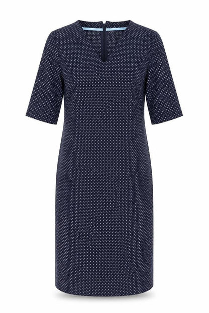 Kyra & Ko Women’s Blue Polka Dot Sheath Dress Size 6 V-Neck