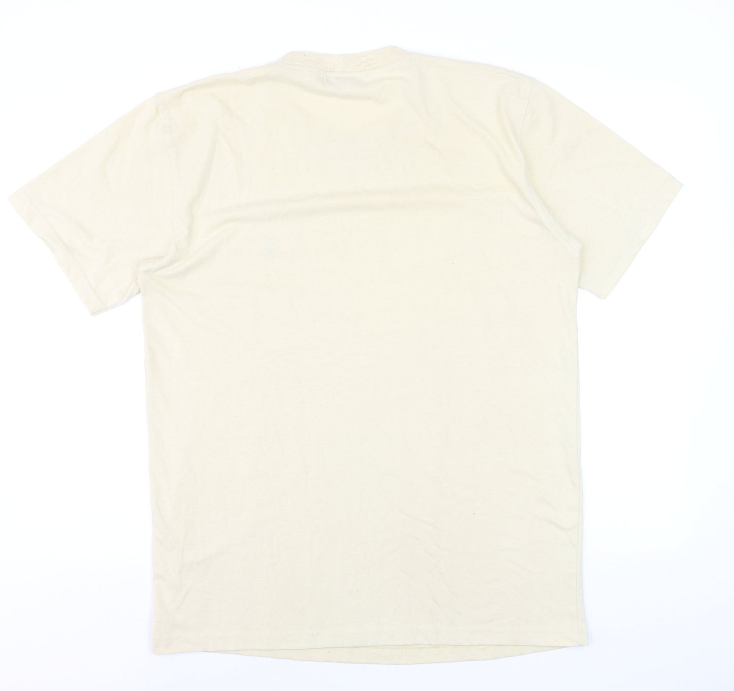 Ralph Lauren Men's Beige Cotton Crew Neck Short Sleeve T-Shirt L