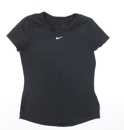 Nike Women's Black Dri-FIT Slim Fit Active T-Shirt Size S