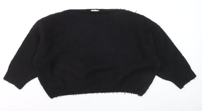 Topshop Women's Black XS Pullover Jumper Soft Knit