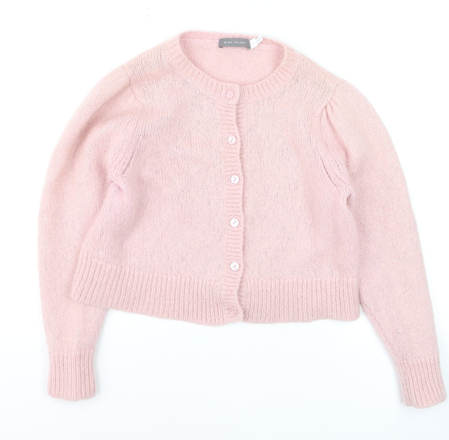 Mint Velvet Women's Pink L Knit Button Cardigan Jumper