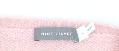 Mint Velvet Women's Pink L Knit Button Cardigan Jumper