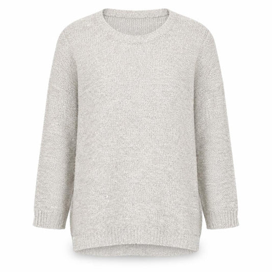 Wallis Women’s Beige Sequin Knit Pullover Jumper Size 12