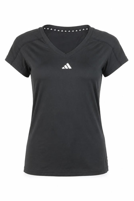 adidas Women's Black XS V-Neck Athletic T-Shirt