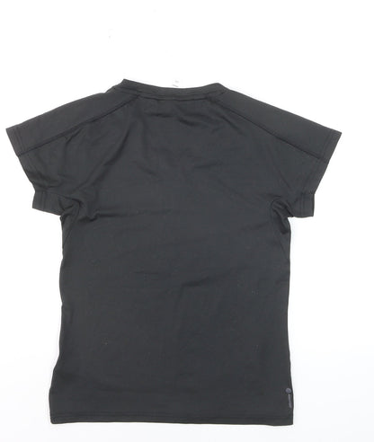 adidas Women's Black XS V-Neck Athletic T-Shirt