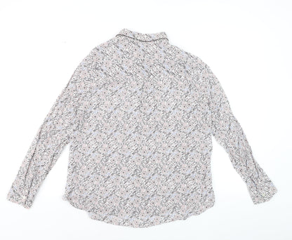 Next Petite Women’s Floral Blouse Multicoloured Size 14P Viscose Tunic