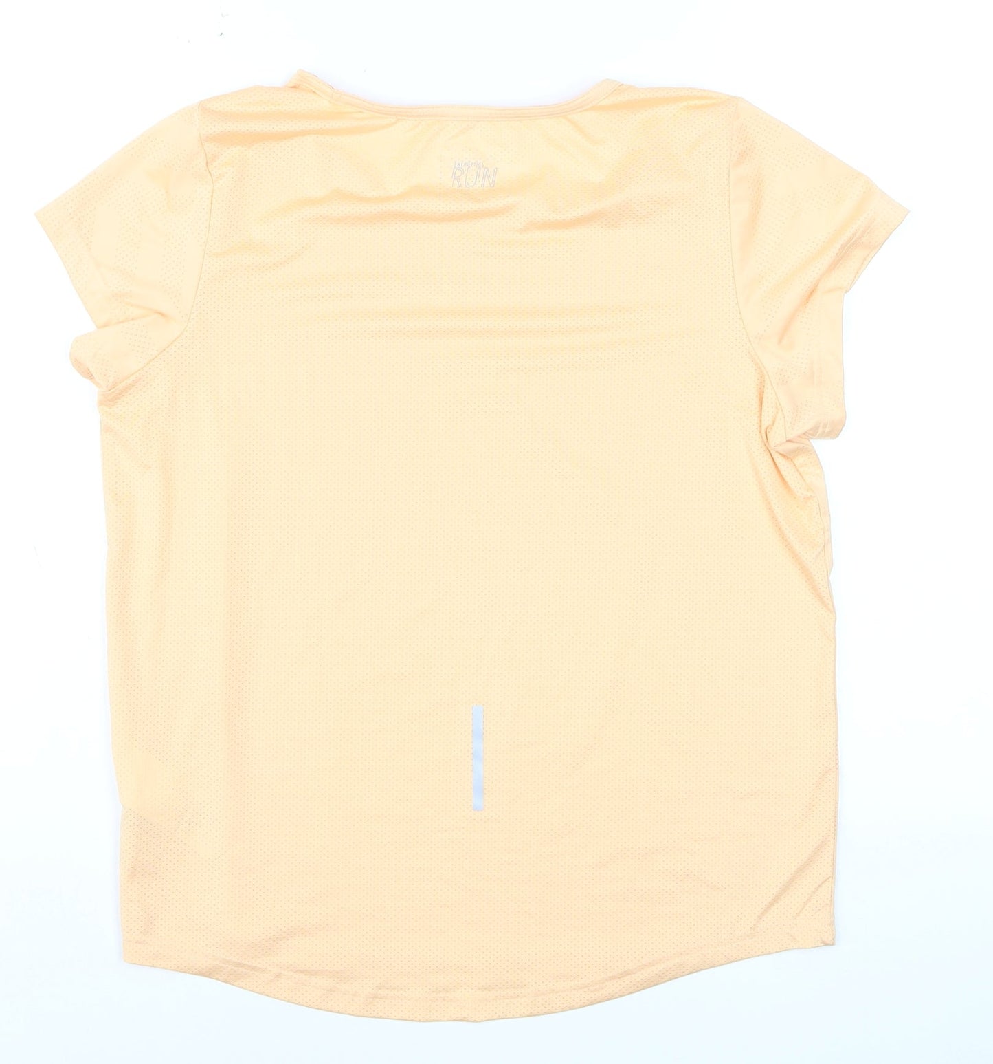 Energetics Womens Beige Running T-Shirt M Moisture Wicking Lightweight Top