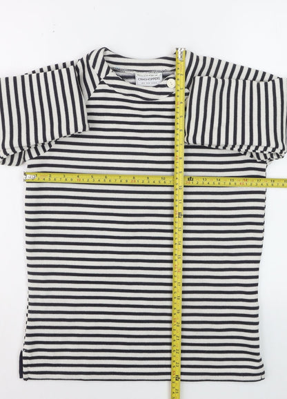 Craghoppers Women's Navy Stripe Long Sleeve Polyester Jumper UK 8