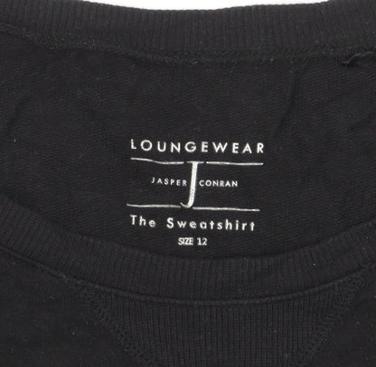 Jasper Conran Loungewear Black Crew Neck Sweatshirt Men’s Size L