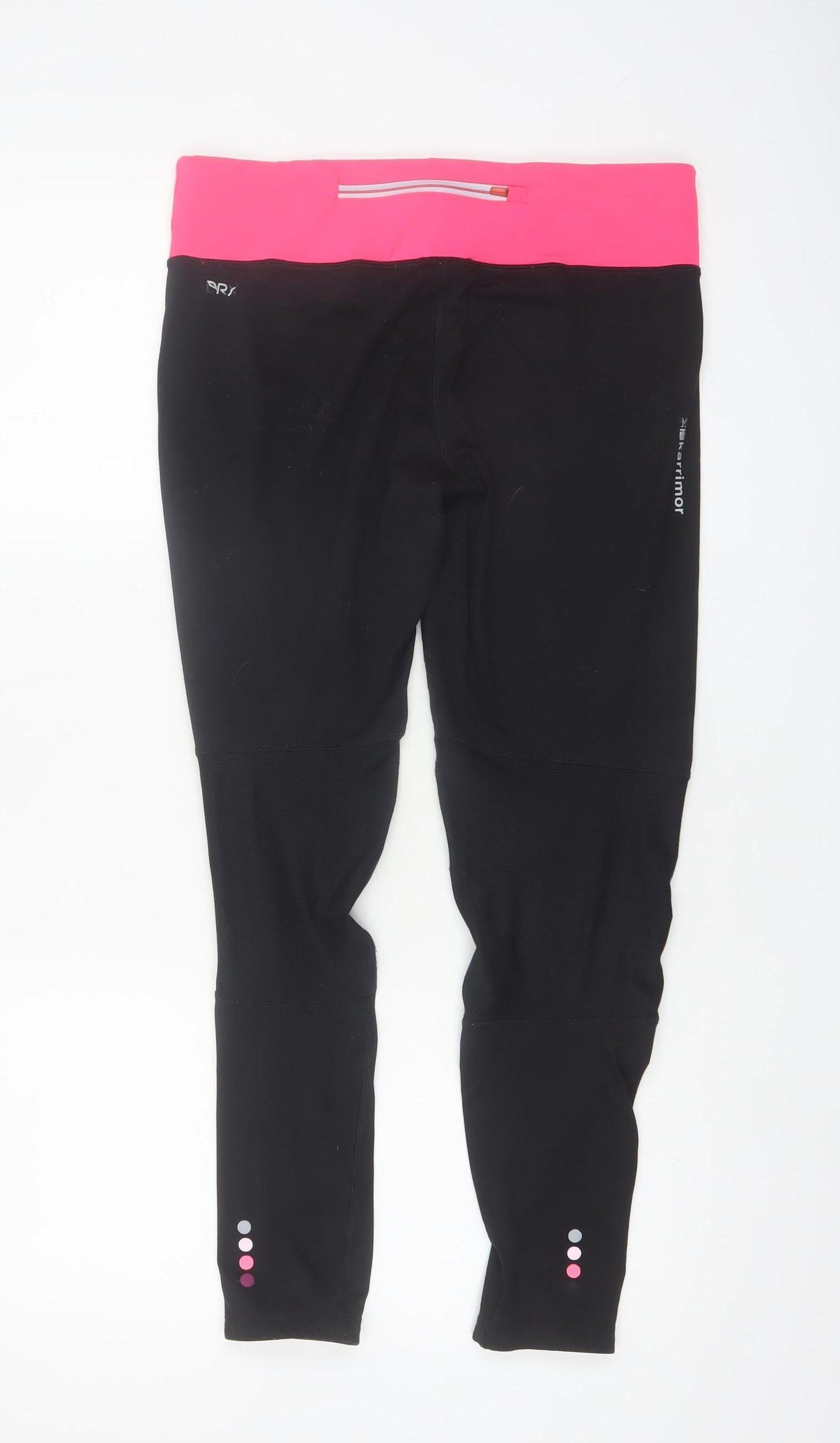 Karrimor Women Black Size 14 Running Leggings with Pink Waist