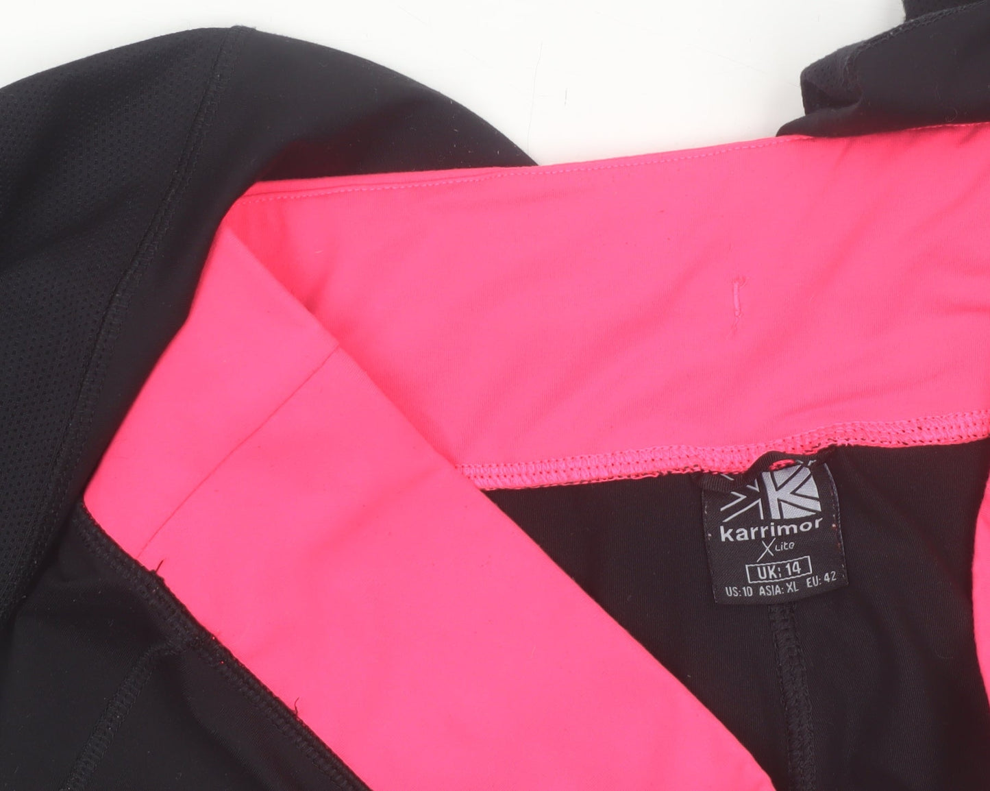 Karrimor Women Black Size 14 Running Leggings with Pink Waist