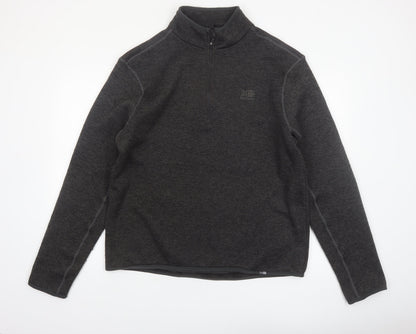 Karrimor Mens Grey XL 1/4 Zip Fleece Sweatshirt Outdoor Top